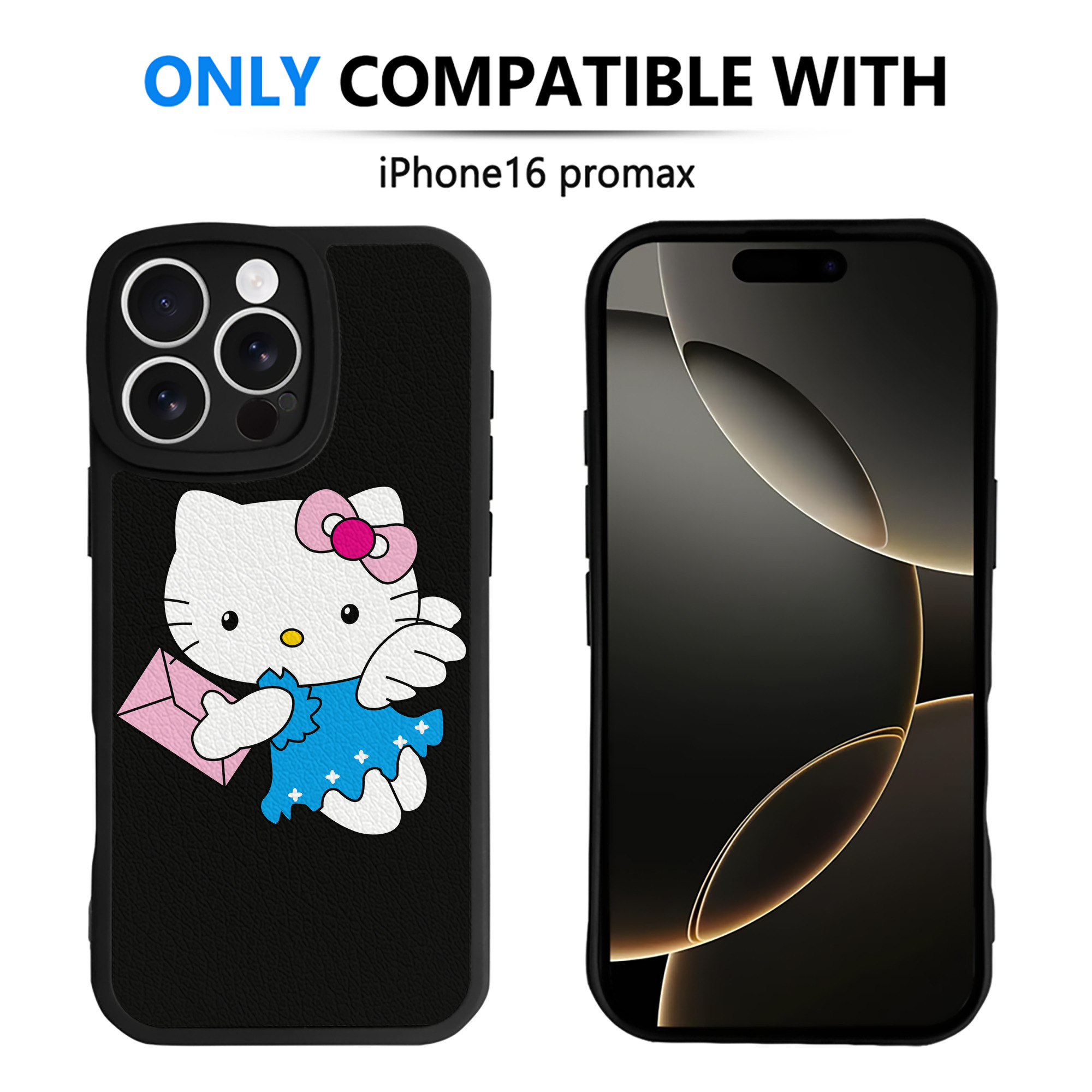 （画像用） Hello Kitty ハローキティ 【iPhone 16シリーズ対応】シリコンスマホケース（レザー調） 材質：シリコン